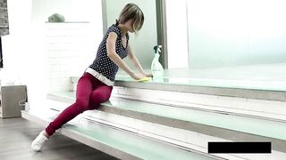 Megan Rain Seduces Her Cleaner Gina Gerson With Piddle Play