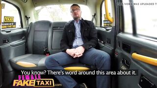 Female Fake Taxi Sexy breasty blond sucks and bangs her fare