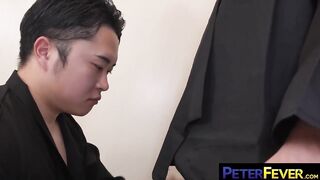 PETERFEVER Kosukes Pulsating Samurai Wang Stretches Rio Ready Butthole Wide