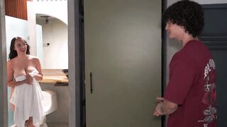Shy chap enjoys his most good ally's girlfriend's large bazookas - secret sex