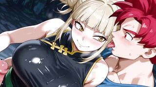 Goku(red) (db) X Himiko (mha)