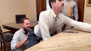 Junior Salesman Impresses Boss. OFFICE BREEDING