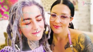 Inked Angel Gets Hard Anal, ATM in 3some