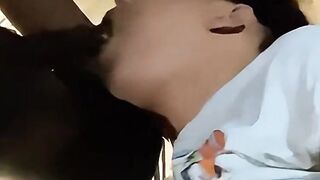 Sloppy throat work and a facial
