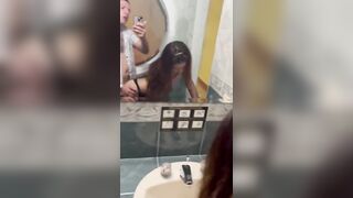 Caught in the university bath part 1