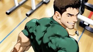 I love widening my butt for just anyone at the gym. BARA QUEER Manga Animation
