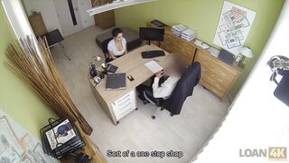 LOAN4K. Agent suggests Alex Ebony sex to get her loan and...