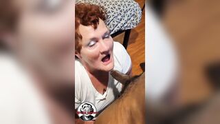 Aged toothless granny gives bbc awesome blow job gumjob...