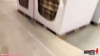 Devil-Sophie: Enormous public oral sex in the furniture store