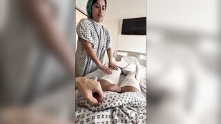 I screw a stranger in the public hospital: deepthroat, bang hard and creampie