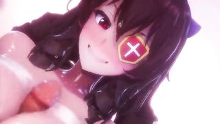 Konosuba - Snow Onsen sex CG