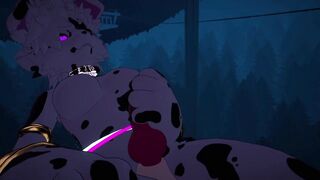 VERY Vocal Puppygirl Strokes Her Gock :three (VRC Yiff Shemale hentai Solo)