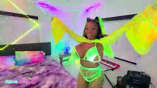 Black Girl Tia Maria Gets Her Gigantic Titties Overspread With Cum!