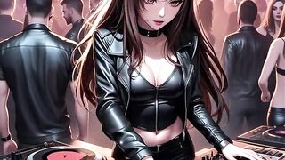 Hentai Hawt DJ Synthwave Retrowave Electro AI