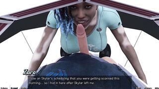 Stranded in Space - Sexy Oral pleasure by Vitiligo Angel