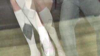 Amateur Blowjobs Scene-4 brunette hair in Underware Loves to Suck a Ebony Penis in Amateur Interracial Fellatio