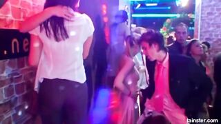 Superb excited brides suck large jocks in public