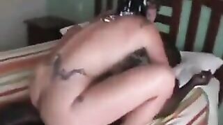 Cuckold mother I'd like to fuck riding ebony bull whilst on vacation I videotape