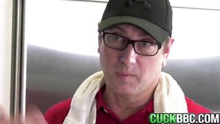 Cuckold Spouse Walks Into Wife & Stepdaughter Bang Ebony Football Players