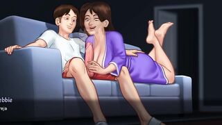 My Evening Adventures with My Sexy Stepmom on the Bed Each Night - summertime saga