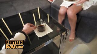 POV - Cum guzzling stepsister Alexis Crystal