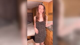 Trans Cutie in Summer Suit Gives a Large Ramrod Jizz flow