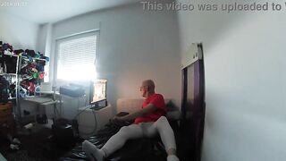 Outstanding masturbation, shaved dude