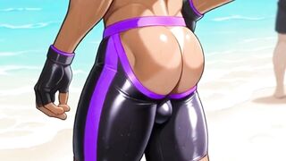 Anal-act of love at Santa Monica Beach. Queer Comics Animation.