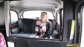 CANDY ALEXA Gets Her WONDERFULL MELONS Out in a Classic - Fake Taxi