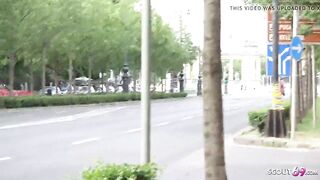 GERMAN SCOUT - CUTE LALIN GIRL TEEN TALK TO BANG AT STREET CAST