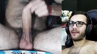 Look at these eyes! Homosexual Argentinian masturbating and ejaculating a giant load, curly amateur...