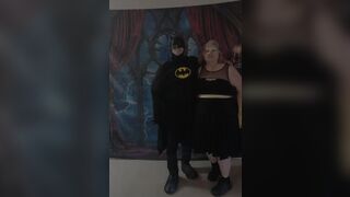My BF and I All Dresses up as Bat Dude and Bat Beauty
