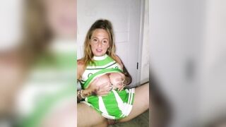 Cheerleader Playing with Sex-toy