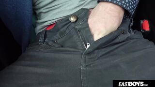 Gracious Czech Hunk Gets Large Wang Tugjob Outdoors