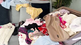 Extremely Hawt Hawt Cute Large Titties Cutie Leya Has Tons of Pants Underware Outfits to Try on with Nudity & Multiple Cameras