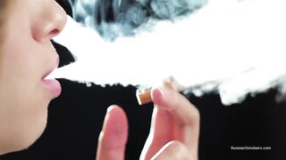 Ultra HD Russian Gal Smokin' Cigarette Seaside