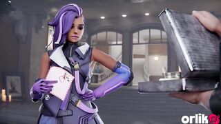 Sombra Likes Large Rod Inside - CG Overwatch Animation