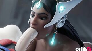 Symmetra Loves Large Shlong in Her Butt - CG Overwatch Anal Animation