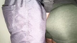 That babe Inadvertently Touches a Stranger's Large Cock in the Queue