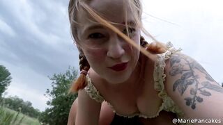 Golden-haired Nympho Lost Her Phone, Stranger Gives Her A Double Load Of Cum & ATM