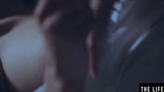 Rubbing her massive titties as that babe bangs herself with a pencil