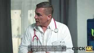 CUCK4K. Doctor hunted her snatch down
