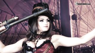 400 Barbara Bieber as Pirate Cutie in Ship Cosplay Steampunk Dress