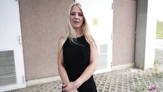GERMAN SCOUT - Slim Fit Aged Caroline De Jaie at no cum drum Casting Bang