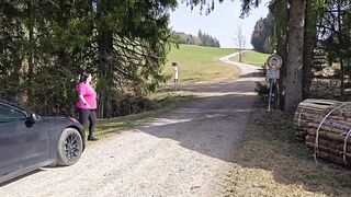 Ladylena Does Anything for a Drive-thru / Caught / Bang / Oral sex / Outdoor