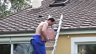 Corpulent older hoe jizzed in throat after screwing outdoors