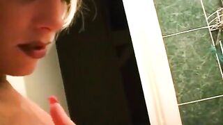 mother I'd like to fuck please her bushy snatch in bath