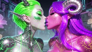 Marvelous Aliens Kiss on Priceless Music, Ai Animation