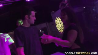 Brooke Wylde gets group-fucked in a club