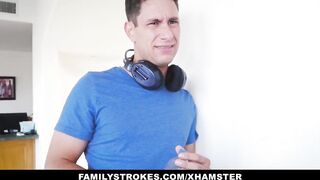 FamilyStrokes - Sexy Stepmom Seduces and Screws Youthful Step-Son